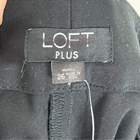 LOFT Plus Marisa Fit Skinny Ankle Pants Black Women’s Size 26 NWT NEW Office - Picture 9 of 16